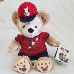 Disney Parks Duffy Bear Stuffed Plush Teddy Bear Mickey Mouse Sorcerer 2017 NEW
